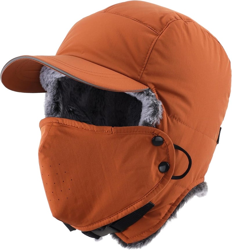 Connectyle Trapper Hat for Men Women Faux Fur Winter Hat with Ear Flaps Water-Resistant Hunting Hats Ushanka Skiing Cap - Image 1